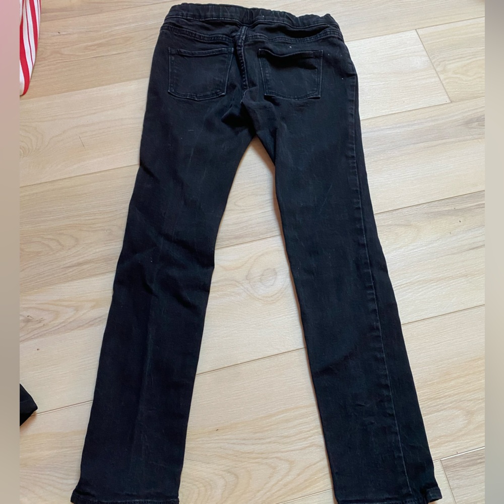 Kids boys old navy black skinny jeans size XL 14-16 gently worn